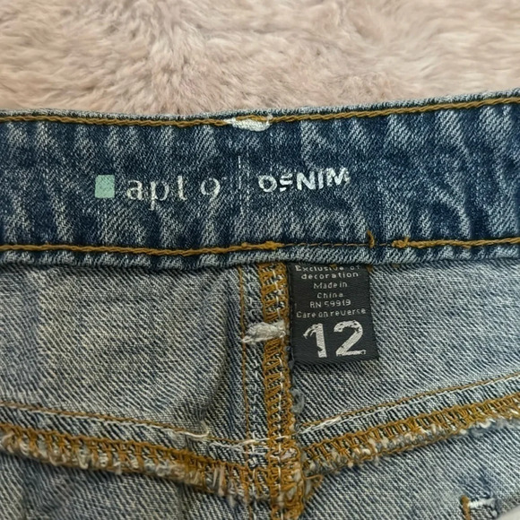 Apartment Nine Short Denim Jean Skirt: Size 12. Versatile and Stylish. - Picture 3 of 12